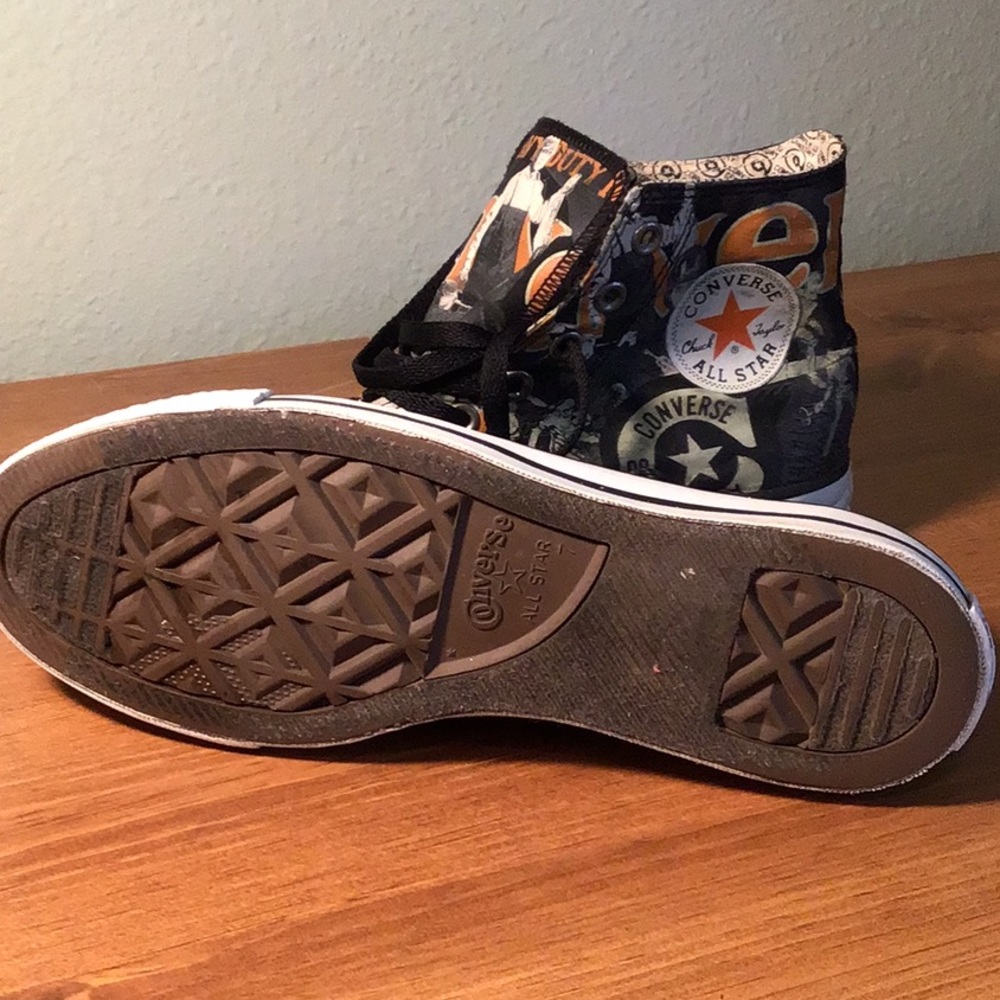 Vintage basketball Chuck Taylors black/orange - Picture 3 of 4